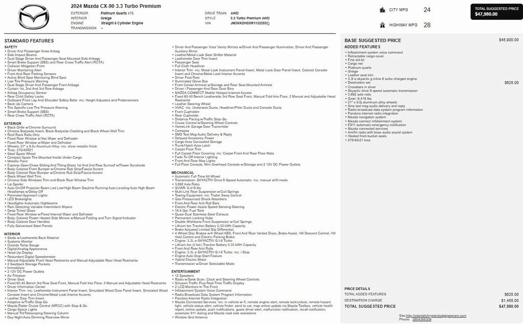 2024 Mazda CX-90 Turbo Premium Package's photo