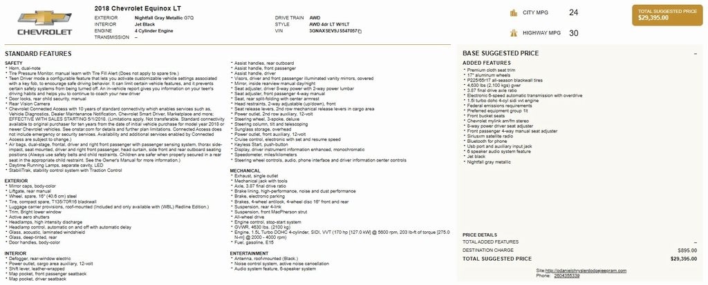 2018 Chevrolet Equinox LT