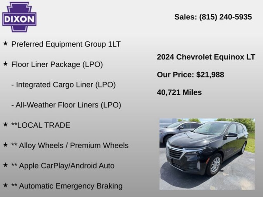 Used 2024 Chevrolet Equinox LT SUV