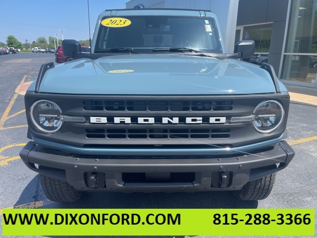 Used 2023 Ford Bronco 4-Door Black Diamond with VIN 1FMEE5DP1PLB31972 for sale in Dixon, IL