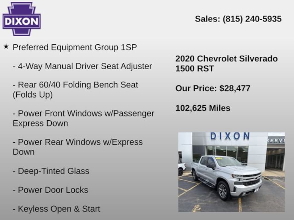 Used 2020 Chevrolet Silverado 1500 RST Truck