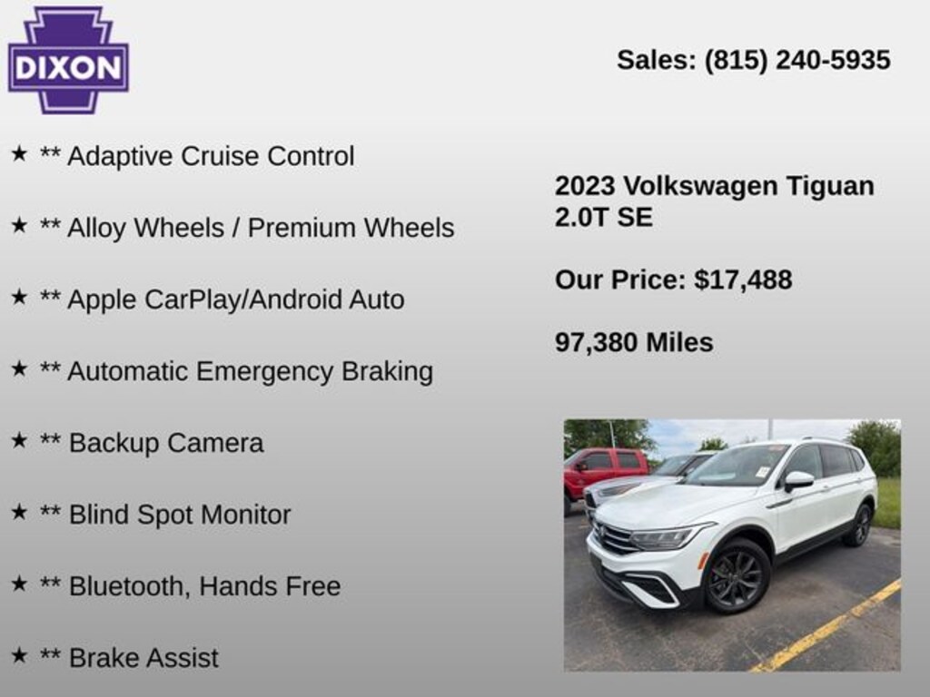 Used 2023 Volkswagen Tiguan 2.0T SE SUV