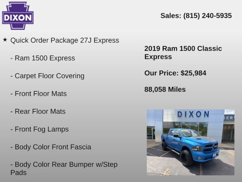 Used 2019 Ram 1500 Classic Express Truck