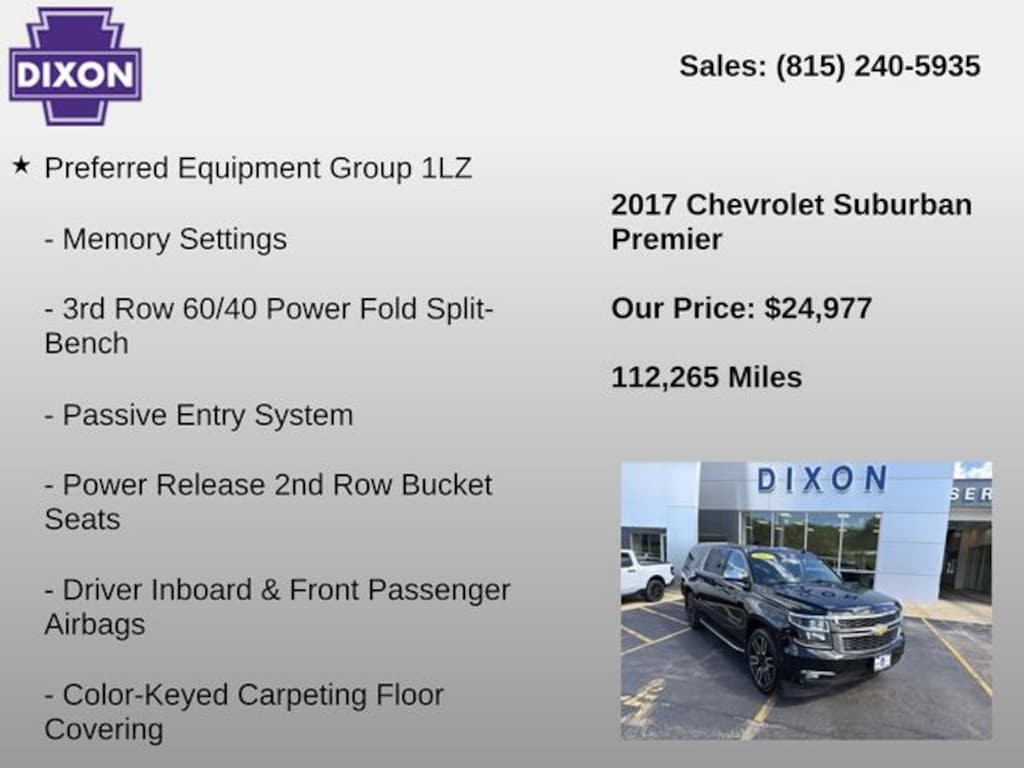 Used 2017 Chevrolet Suburban Premier SUV