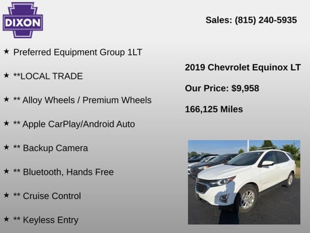 Used 2019 Chevrolet Equinox LT SUV