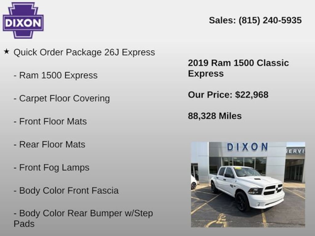 Used 2019 Ram 1500 Classic Express Truck