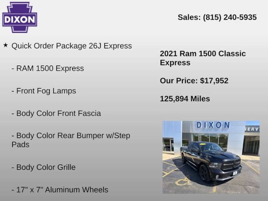 Used 2021 Ram 1500 Classic Express Truck