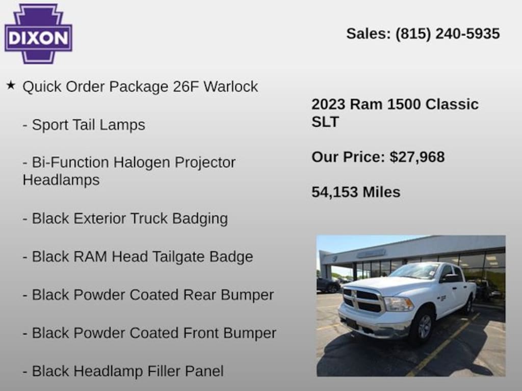 Used 2023 Ram 1500 Classic SLT Truck