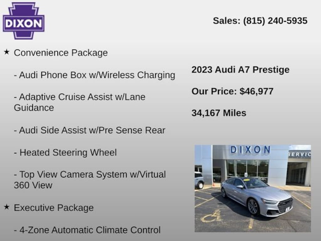 Used 2023 Audi A7 55 Prestige Hatchback