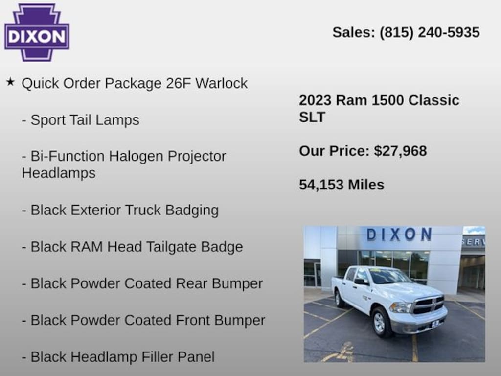 Used 2023 Ram 1500 Classic SLT Truck