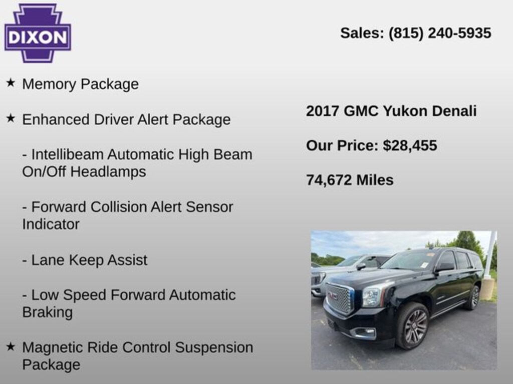 Used 2017 GMC Yukon Denali SUV