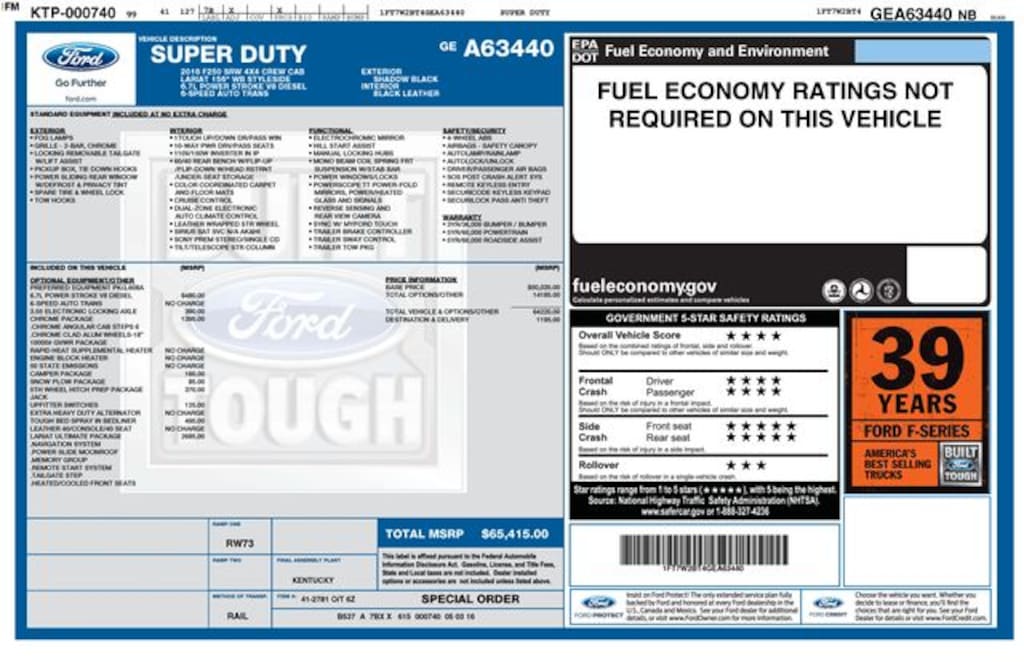 Used 2016 Ford F-250SD Lariat Truck