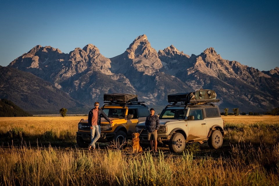  Ford Broncos near Mountains