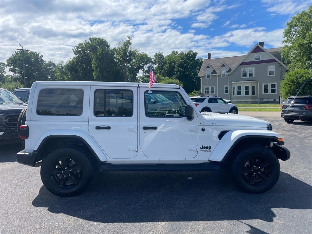 Used 2021 Jeep Wrangler Unlimited Sahara Altitude with VIN 1C4HJXENXMW646534 for sale in South Easton, MA