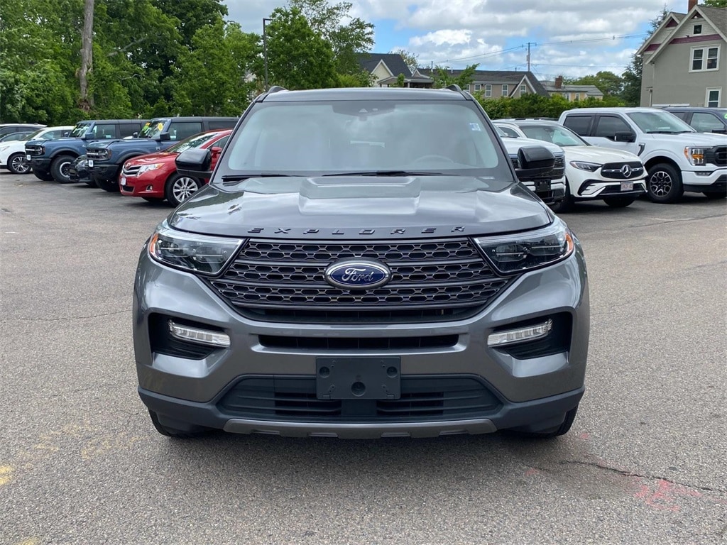 Used 2022 Ford Explorer XLT with VIN 1FMSK8DH6NGA76799 for sale in South Easton, MA