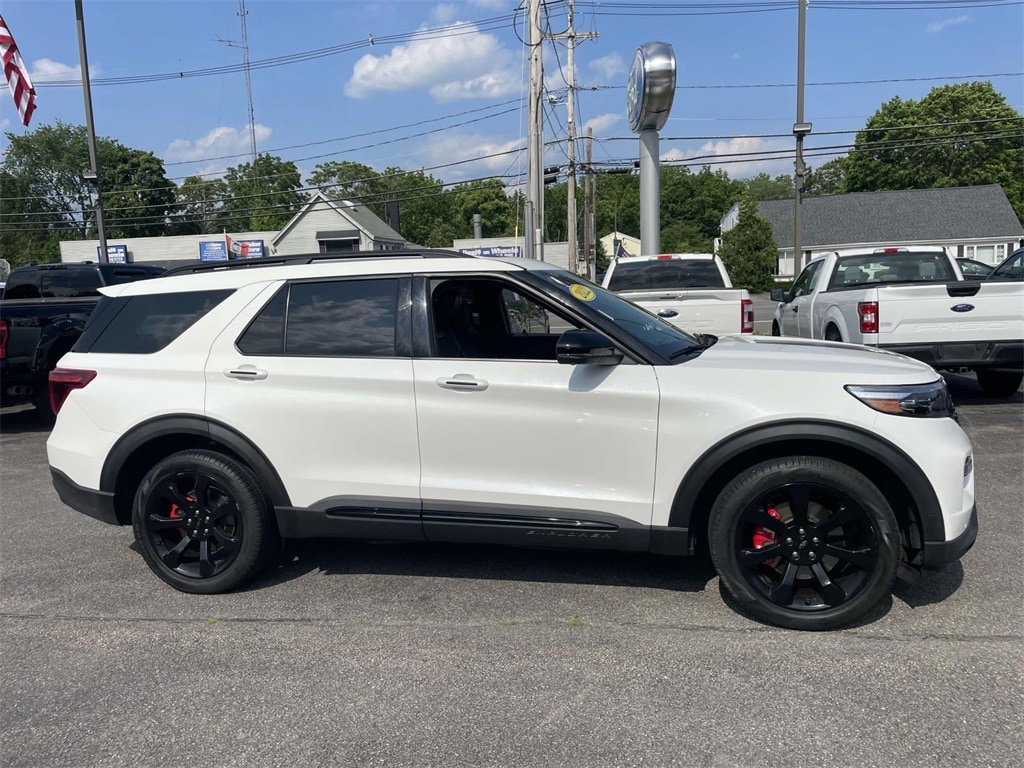 Certified 2022 Ford Explorer ST with VIN 1FM5K8GC2NGA97114 for sale in South Easton, MA