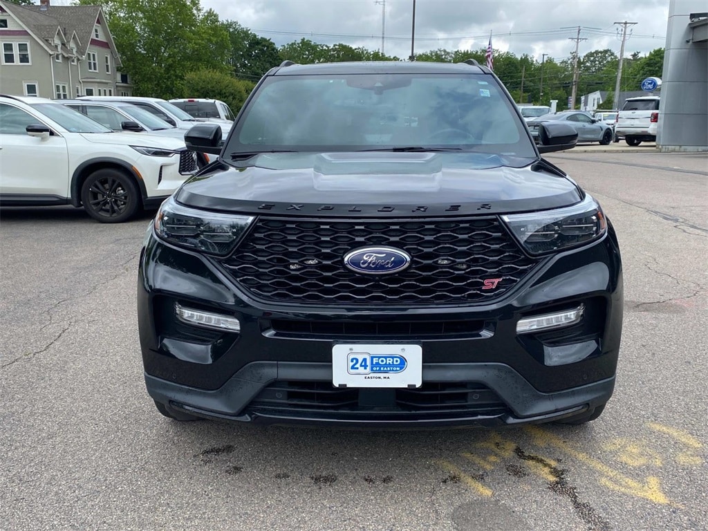 Certified 2022 Ford Explorer ST with VIN 1FM5K8GC5NGA71428 for sale in South Easton, MA