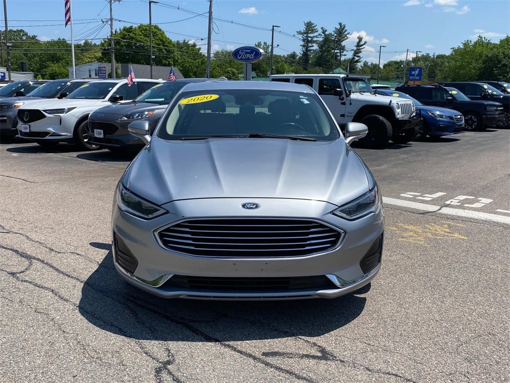 Certified 2020 Ford Fusion SEL with VIN 3FA6P0CDXLR151393 for sale in Easton, MA