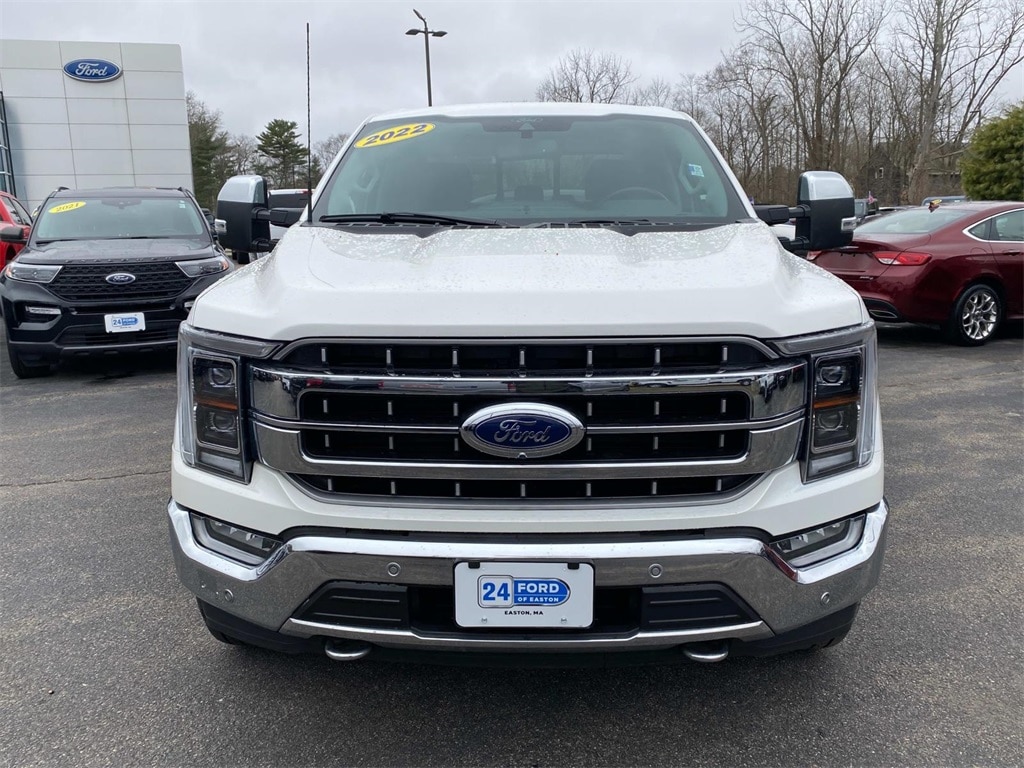 Certified 2022 Ford F-150 Lariat with VIN 1FTFW1E88NFA01558 for sale in South Easton, MA