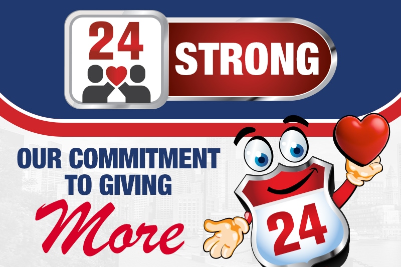 24 Strong - Commitment to giving more
