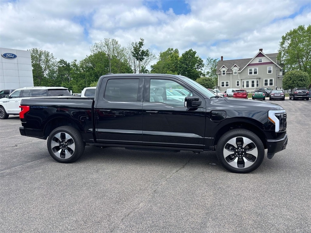 Certified 2023 Ford F-150 Lightning Platinum with VIN 1FT6W1EV7PWG25330 for sale in South Easton, MA