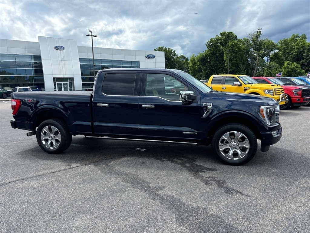 Certified 2022 Ford F-150 Platinum with VIN 1FTFW1ED4NFB00441 for sale in South Easton, MA