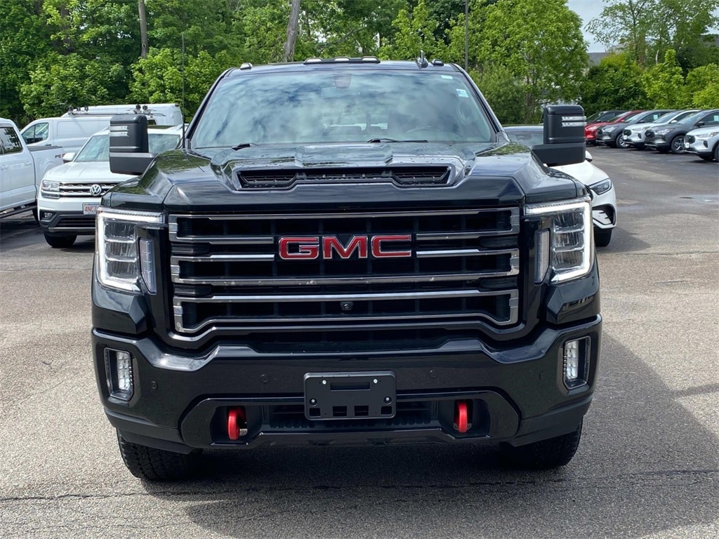 Certified 2022 GMC Sierra 2500HD AT4 with VIN 1GT19PEY1NF319199 for sale in South Easton, MA