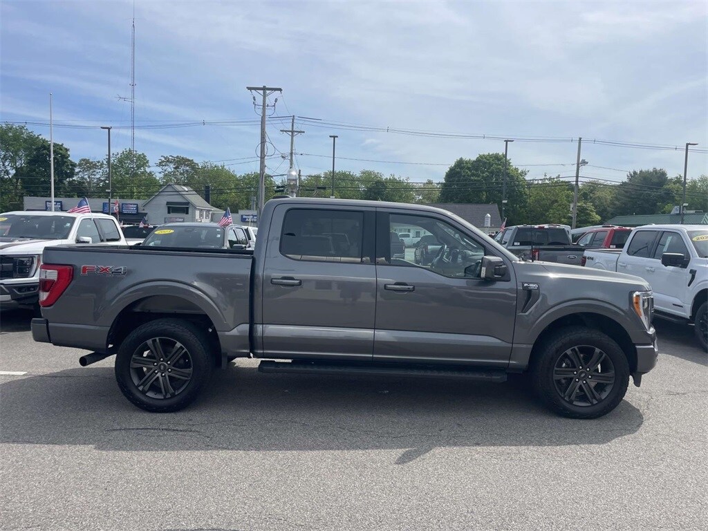Certified 2022 Ford F-150 Lariat with VIN 1FTFW1E85NKD47803 for sale in South Easton, MA