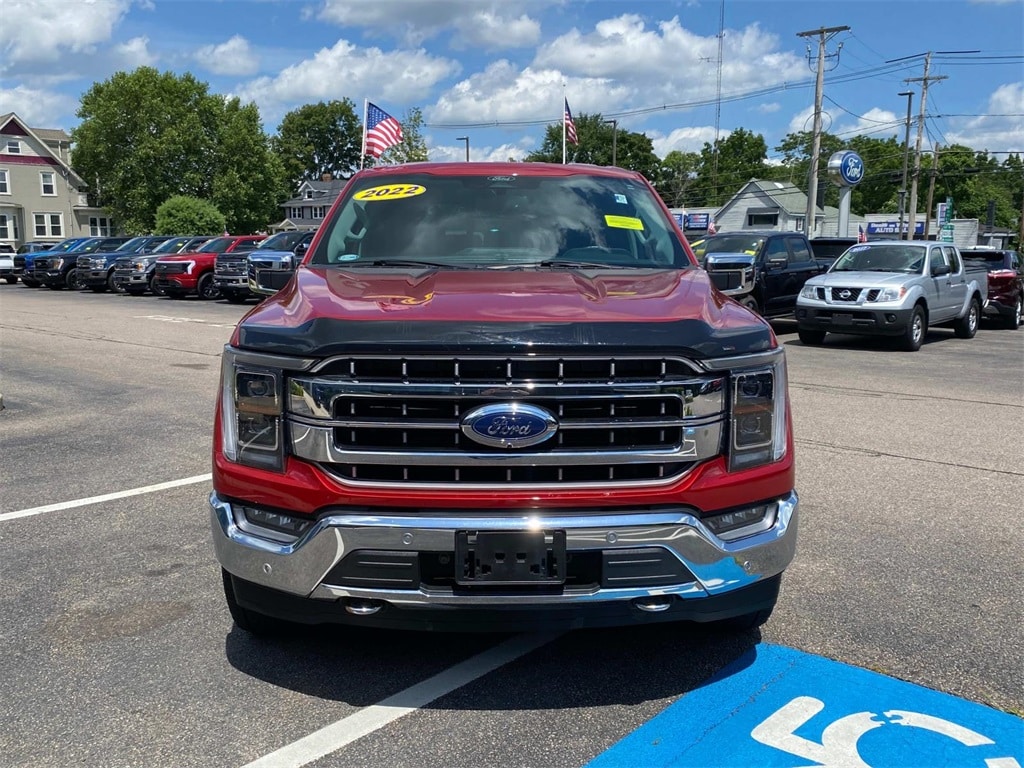 Certified 2022 Ford F-150 Lariat with VIN 1FTFW1E57NKD90657 for sale in South Easton, MA