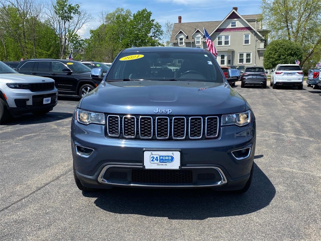 Certified 2021 Jeep Grand Cherokee Limited with VIN 1C4RJFBG3MC503883 for sale in South Easton, MA
