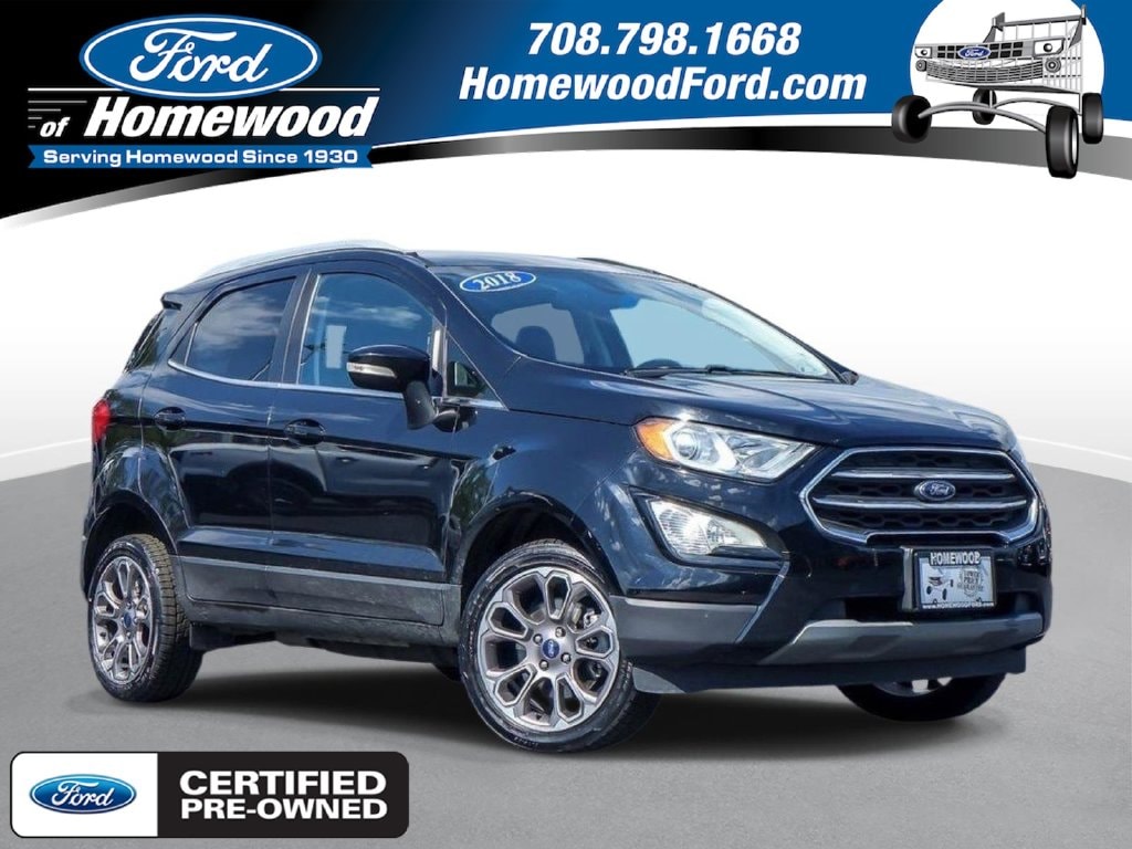 Used 2018 Ford Ecosport Titanium with VIN MAJ6P1WL9JC181490 for sale in Homewood, IL