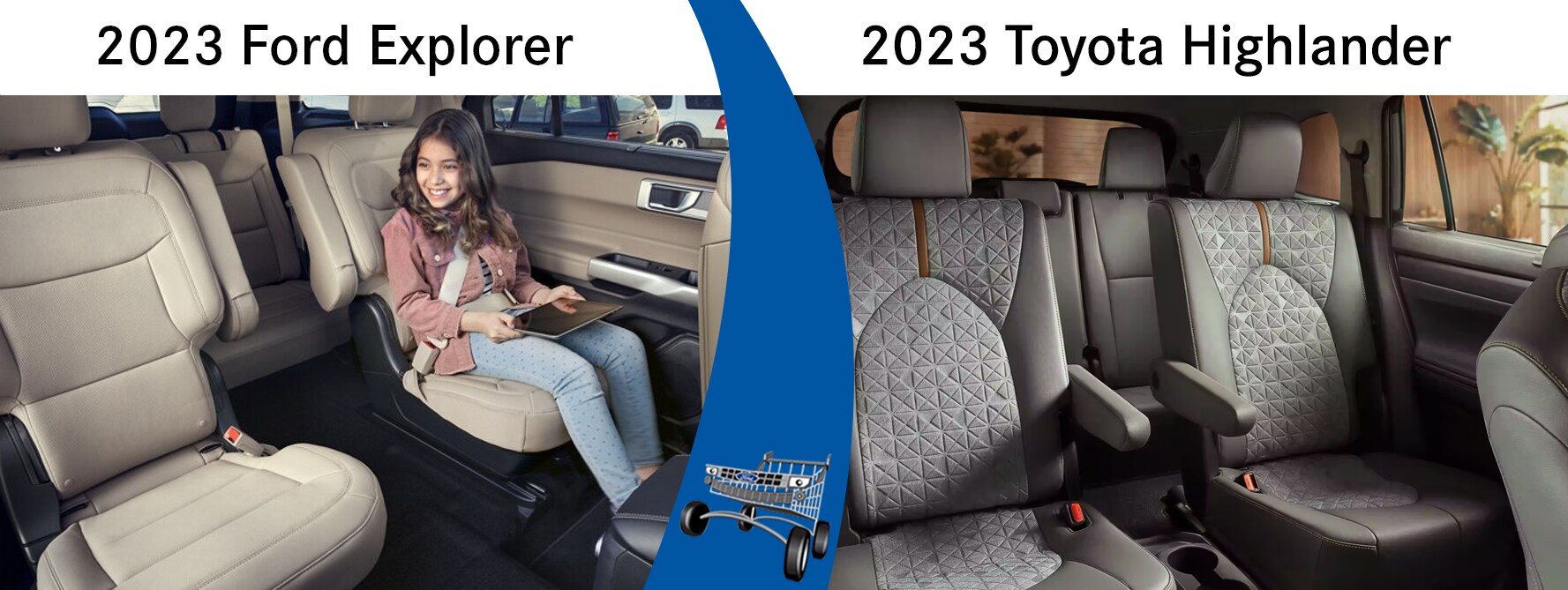 2023 ford explorer vs. 2023 toyota highlander
