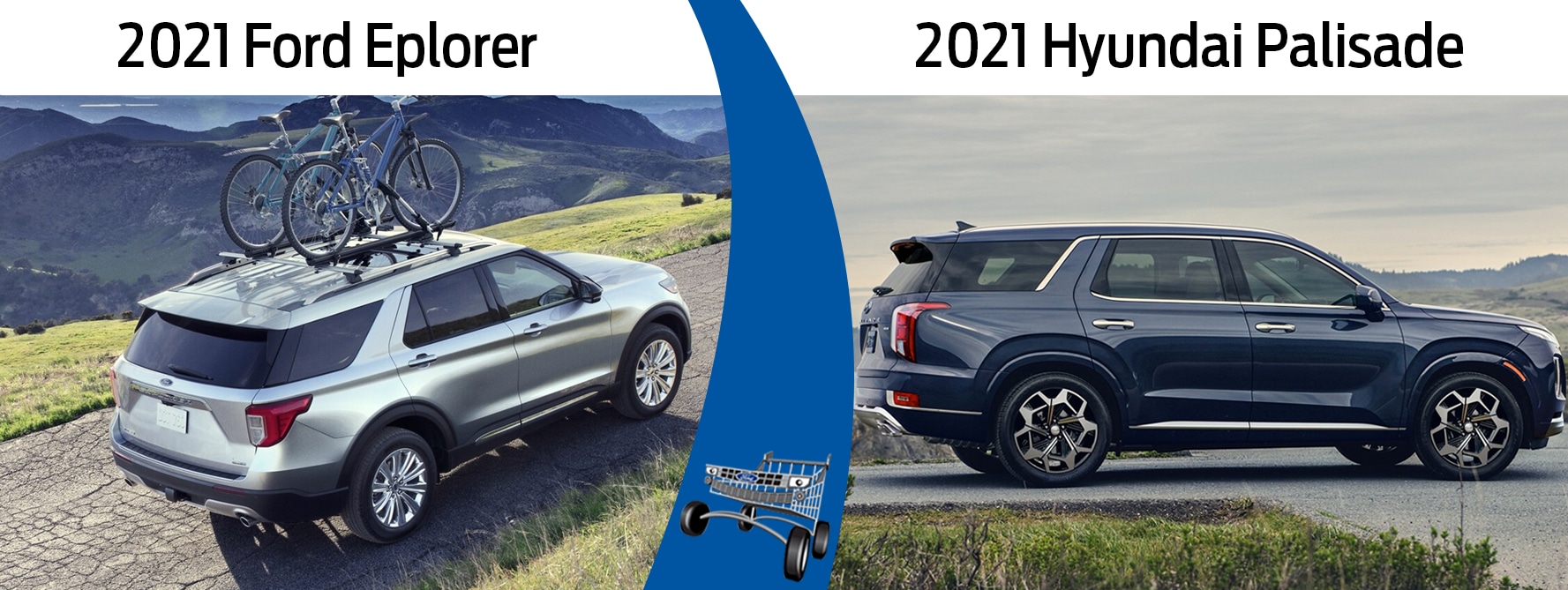 Comparing the 2021 Ford Explorer vs. the 2021 Hyundai Palisade in
