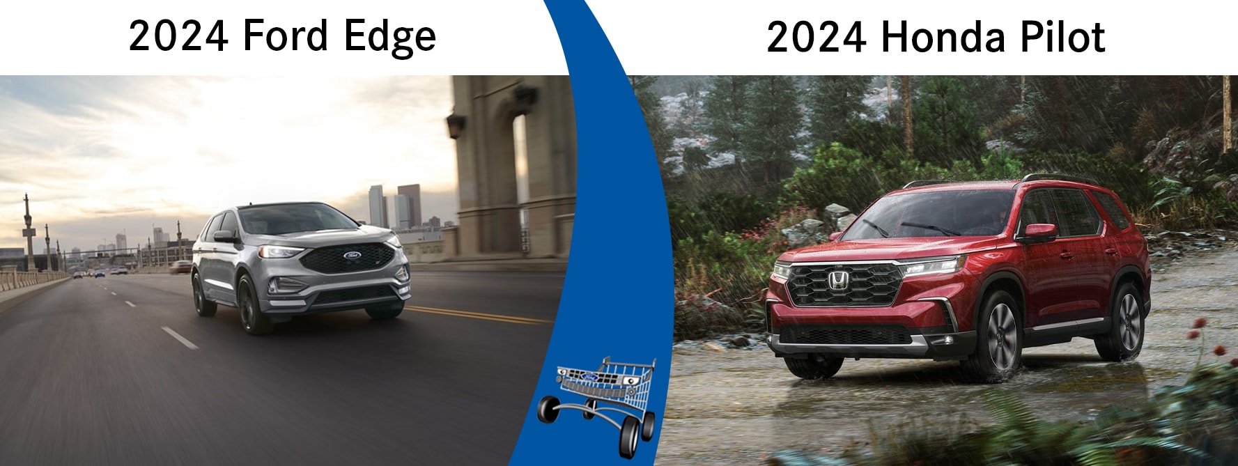 2024 ford edge vs. 2024 honda pilot