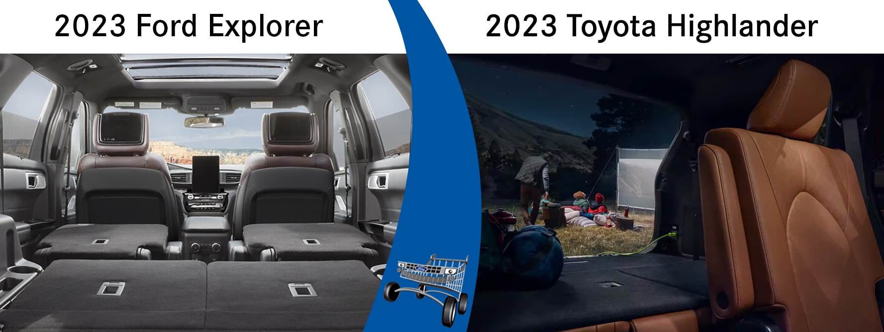 2023 ford explorer vs. 2023 toyota highlander