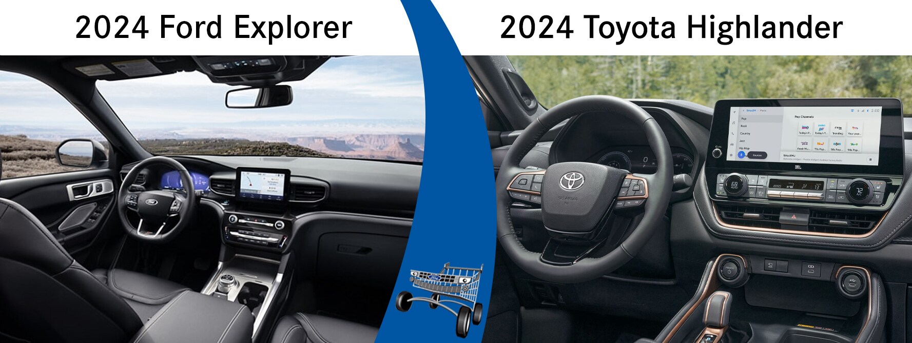 2024 Ford Explorer vs. 2024 Toyota Highlander