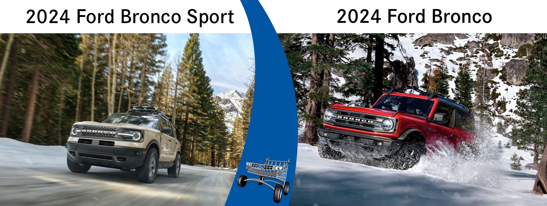 2024 Ford Bronco Sport vs the 2024 Ford Bronco