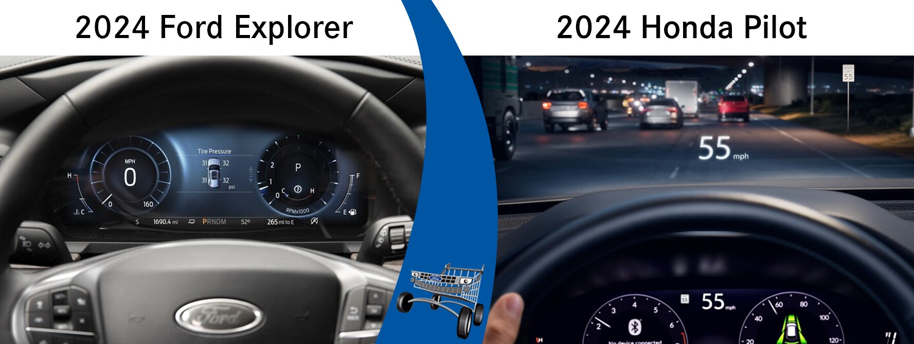 2024 Ford Explorer vs the 2024 Honda Pilot