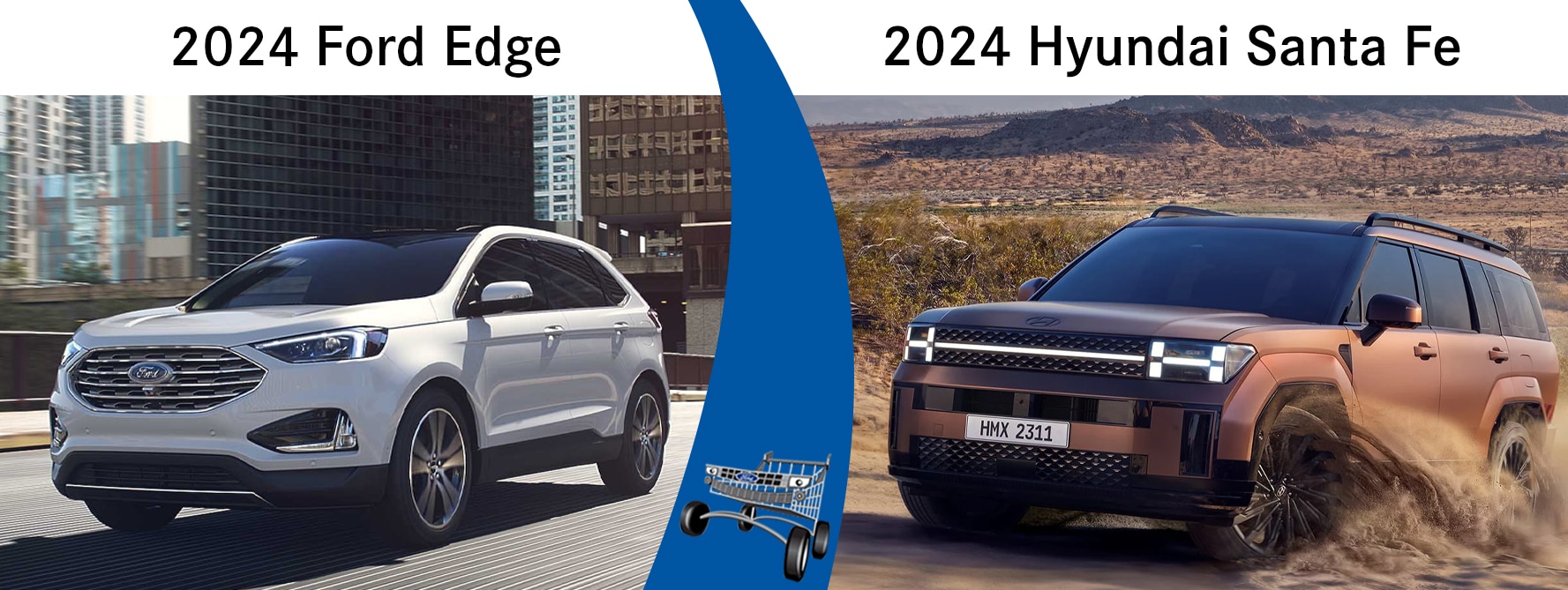 2024 Ford Edge vs the 2024 Hyundai Santa Fe