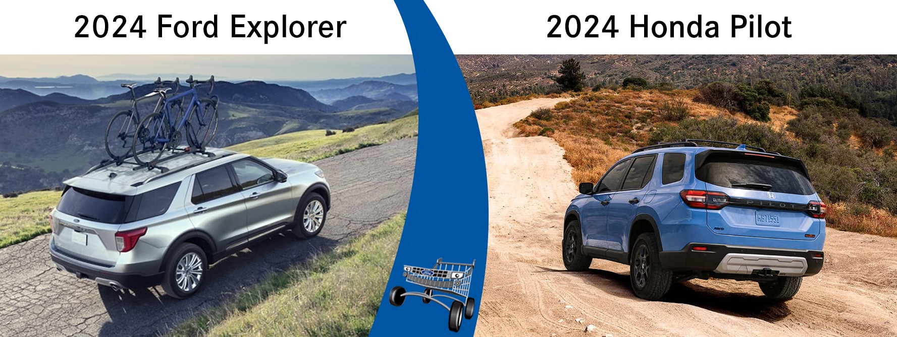 2024 Ford Explorer vs the 2024 Honda Pilot