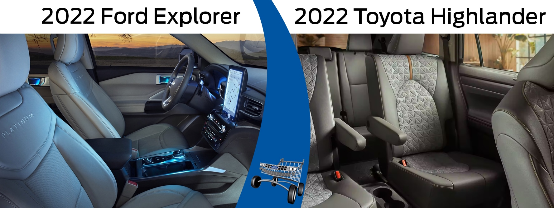 Interior Space Comparison: 2022 Explorer vs. 2022 Highlander