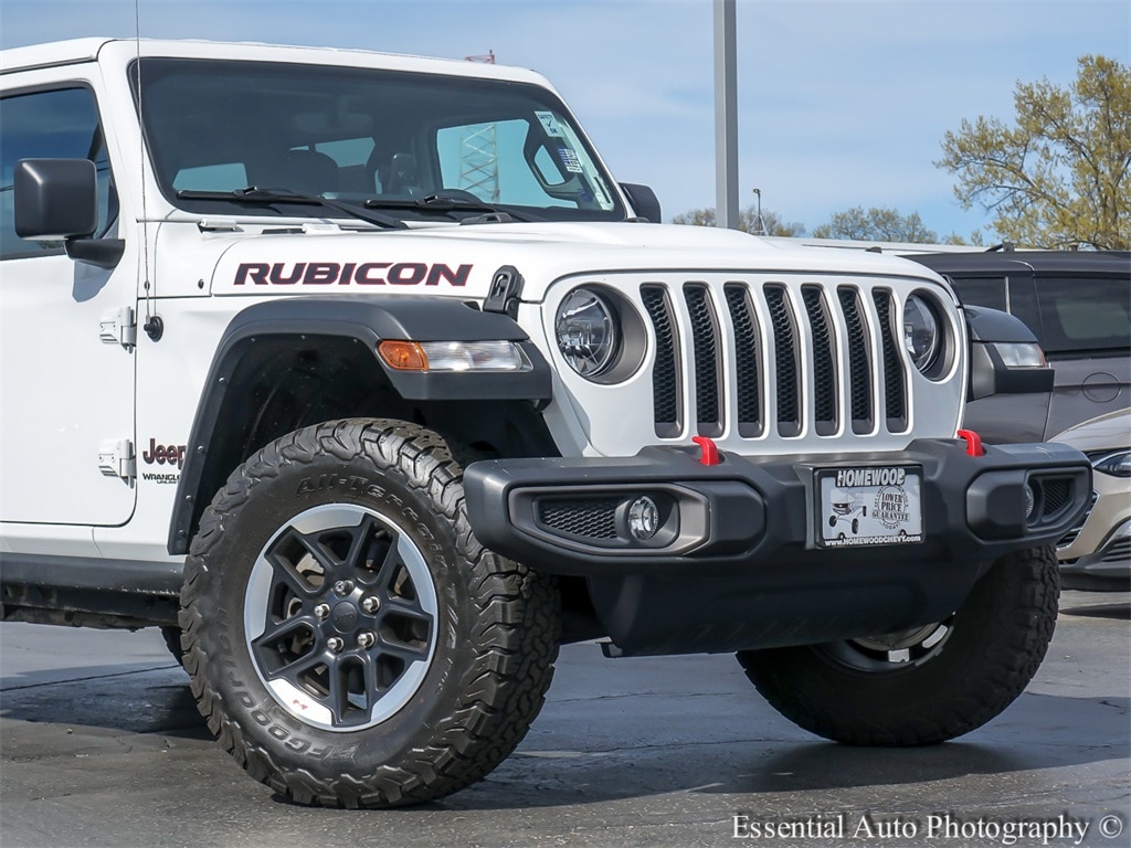 Used 2021 Jeep Wrangler Unlimited Rubicon with VIN 1C4JJXFM8MW756960 for sale in Homewood, IL