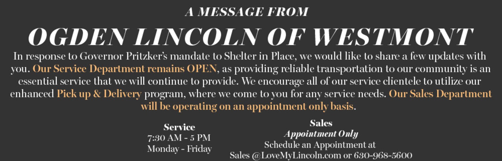 Ogden Lincoln of Westmont New Lincoln Dealership in Westmont, IL