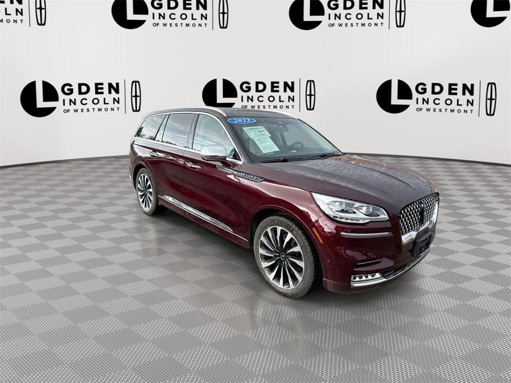 Used 2022 Lincoln Aviator Black Label Grand Touring with VIN 5LMYJ9YY1NNL00700 for sale in Westmont, IL