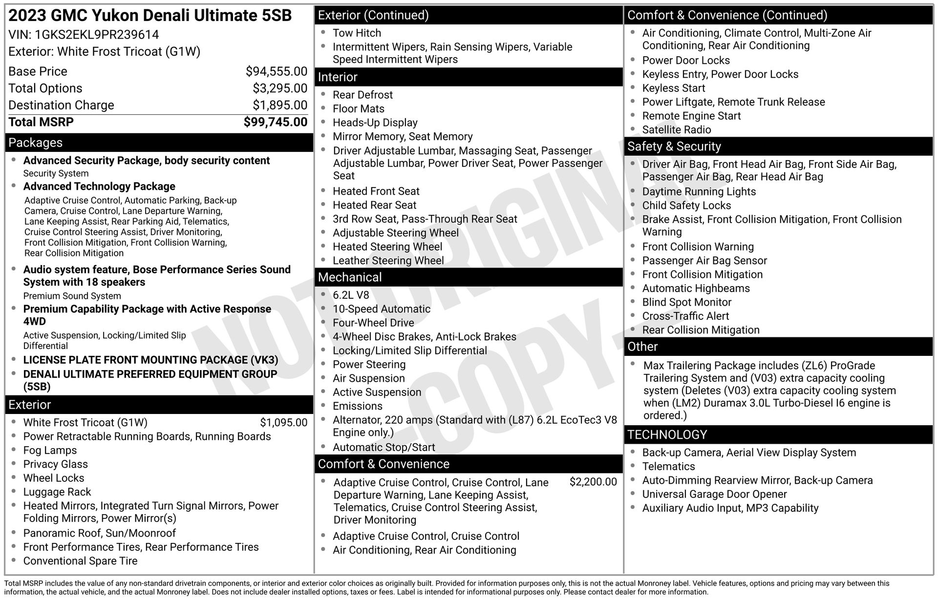 2023 GMC Yukon 4WD Denali Ultimate's photo