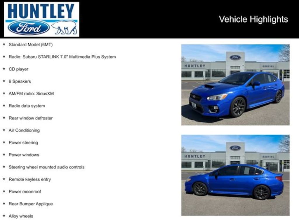 Used 2019 Subaru WRX Premium Sedan