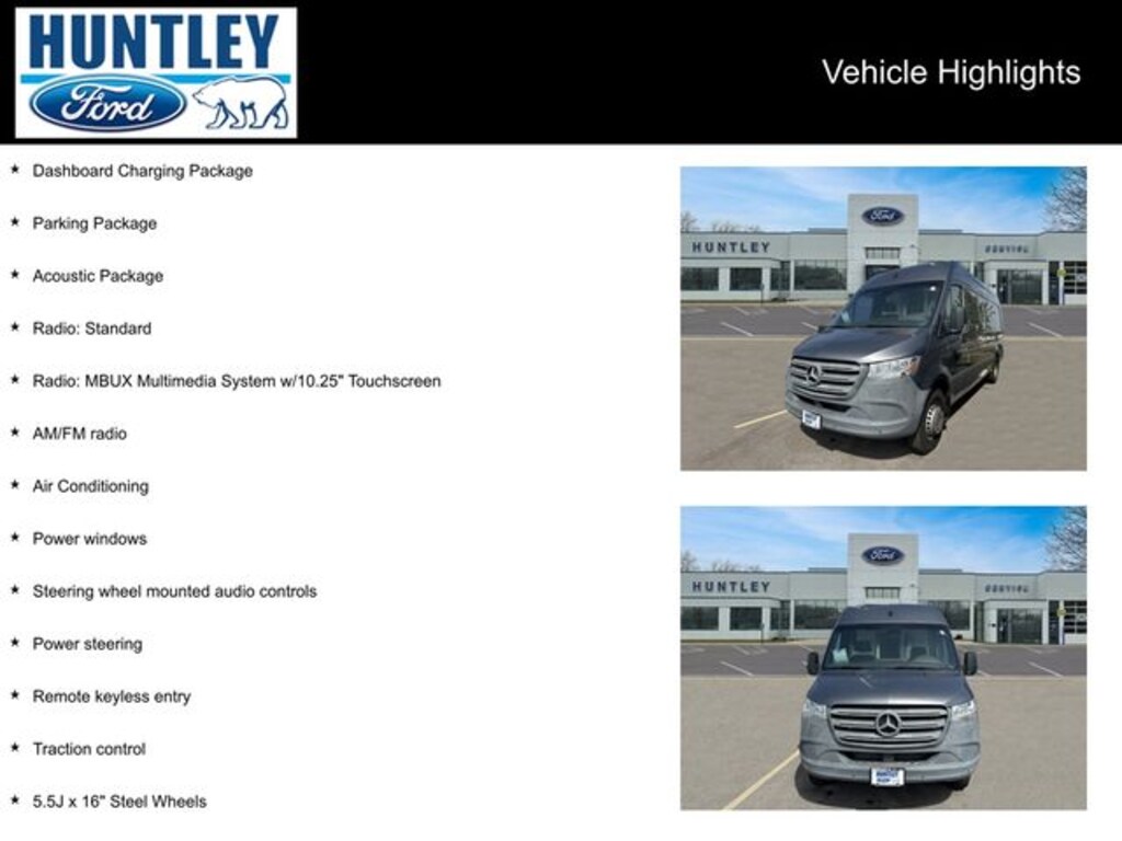 Used 2022 Mercedes-Benz Sprinter 4500 Extended Cargo Van 170 in. WB Van Extended Cargo Van
