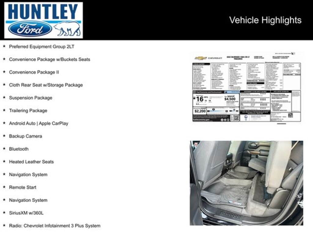 Used 2022 Chevrolet Silverado 1500 LTD LT Trail Boss Truck Crew Cab