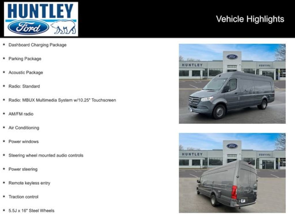 Used 2022 Mercedes-Benz Sprinter 4500 Extended Cargo Van 170 in. WB Van Extended Cargo Van