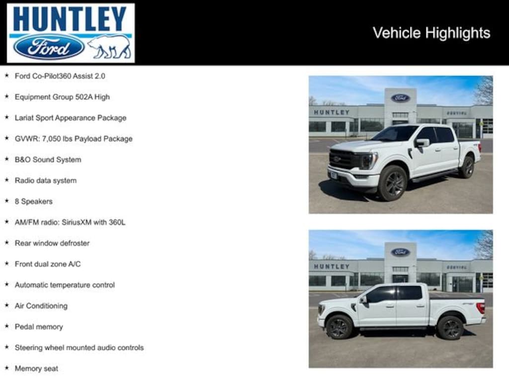 Used 2023 Ford F-150 Lariat Truck SuperCrew Cab